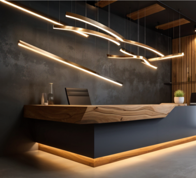 Индивидуальное изготовление светильников на базе алюминиевых профилей