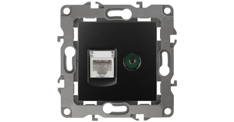 Розетка комбинированная RJ45+TV Эра 12-3110-05 Б0027445