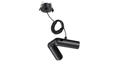 База встраиваемая для ввода питания с гибким угловым соединителем «L» и проводом-подвесом (длина провода – 2м) Novotech Konst Glat 359386