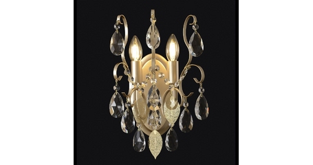 Бра Crystal Lux ESMIRALDA AP2 GOLD