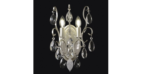 Бра Crystal Lux ESMIRALDA AP2 SILVER
