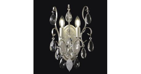 Бра Crystal Lux ESMIRALDA AP2 SILVER