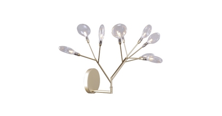 Бра Crystal Lux Evita AP9 Gold/Transparent