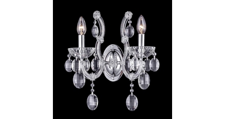 Бра Crystal Lux Hollywood AP2 Chrome