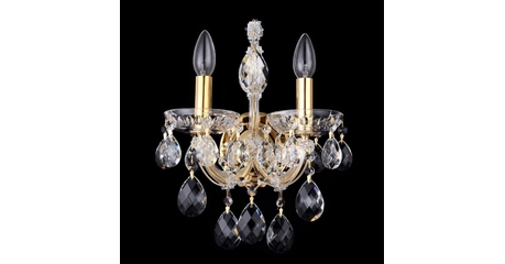 Бра Crystal Lux Isabel AP2 Gold/Transparent