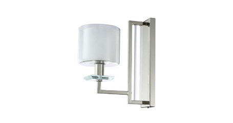 Бра Crystal Lux Nicolas NICOLAS AP1 NICKEL/WHITE