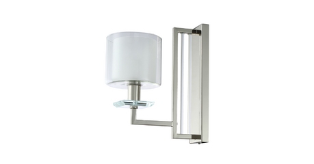 Бра Crystal Lux Nicolas NICOLAS AP1 NICKEL/WHITE