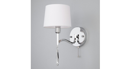 Бра Eurosvet 10127/1 хром/прозрачный хрусталь Strotskis (10093/1)