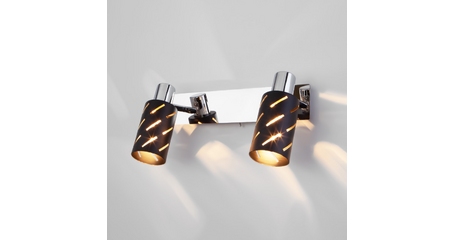 Бра Eurosvet 20090/2 черный/хром