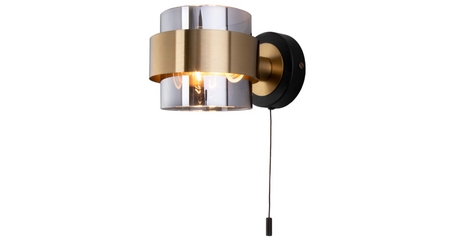 Бра Eurosvet Arcada 70127/1 черный/ дымчатый a060614