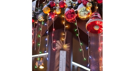 Гирлянда бахрома Eurosvet 100-001 мульти 1,8*0,5м IP20