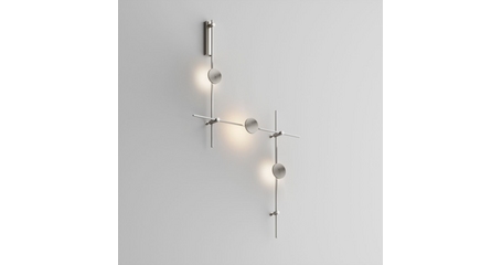 Готовая конструкция настенная прямая со светильниками Plato 3 шт. и блоком питания Maytoni Technical Flarity TFC-Flar-W01-PT