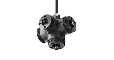 Х-образный вертикальный коннектор с вводом питания Maytoni Shelf CA019L4C-P-B