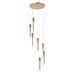 Каскадная люстра Arte Lamp Waterfall A1577SP-7GO