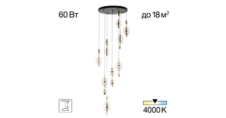 Каскадная люстра Citilux Vind CL214091