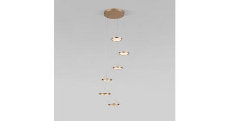 Каскадная люстра Eurosvet Crespella 90034/6 золото a069295