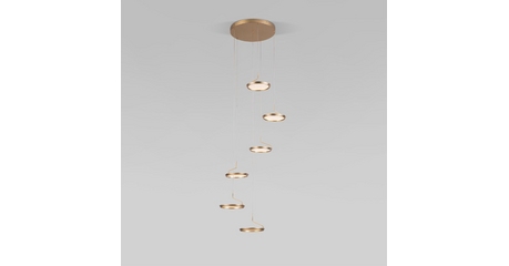 Каскадная люстра Eurosvet Crespella 90034/6 золото a069295