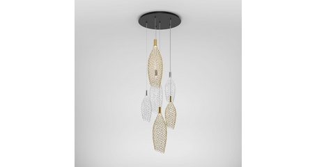 Каскадная люстра Eurosvet Ruche 90352/6 золото/хром a069061