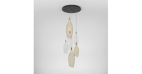 Каскадная люстра Eurosvet Ruche 90352/6 золото/хром a069061