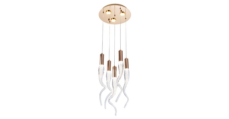 Каскадная люстра Modestyle MS.89135.5 GD