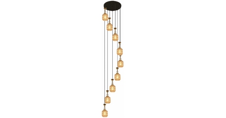 Каскадная люстра Reluce 02003-0.9-09 AMBER