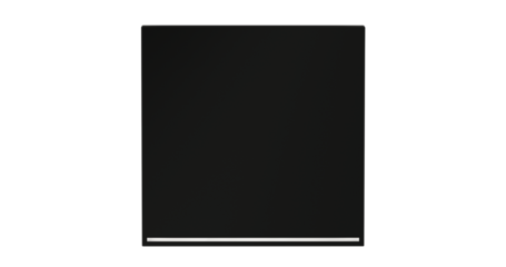 Клавиша для выключателя/переключателя одноклавишного с подсветкой Voltum S70 (черный матовый) VLS000208