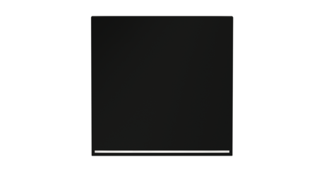 Клавиша для выключателя/переключателя одноклавишного с подсветкой Voltum S70 (черный матовый) VLS000208