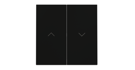 Клавиши для выключателя жалюзи Voltum S70 (черный матовый) VLS002508