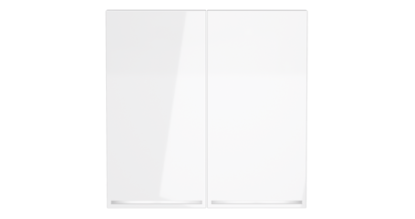 Клавиши для выключателя/переключателя двухклавишного с подсветкой Voltum S70 (белый глянцевый) VLS000401