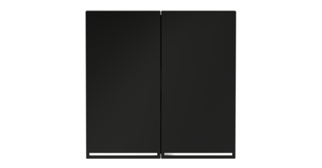 Клавиши для выключателя/переключателя двухклавишного с подсветкой Voltum S70 (черный матовый) VLS000408