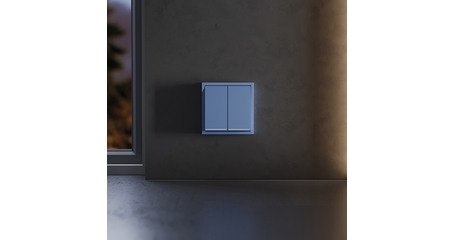 Клавиши для выключателя/переключателя двухклавишного с подсветкой Voltum S70 (деним) VLS000415