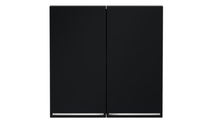 Клавиши для выключателя/переключателя двухклавишного с подсветкой Voltum S70 (графит) VLS000407