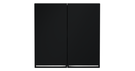 Клавиши для выключателя/переключателя двухклавишного с подсветкой Voltum S70 (графит) VLS000407