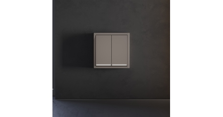 Клавиши для выключателя/переключателя двухклавишного с подсветкой Voltum S70 (капучино) VLS000414