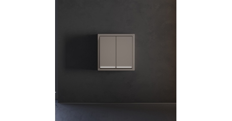 Клавиши для выключателя/переключателя двухклавишного с подсветкой Voltum S70 (капучино) VLS000414