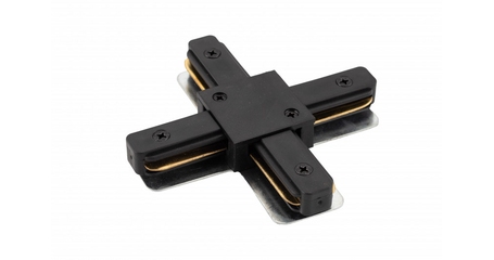 Коннектор Х-образный Denkirs DK Track Black TR1104-BK