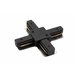 Коннектор Х-образный Denkirs DK Track Black TR1104-BK