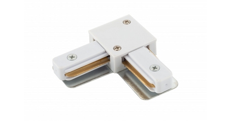 Коннектор L-образный Denkirs DK Track White TR1102-WH