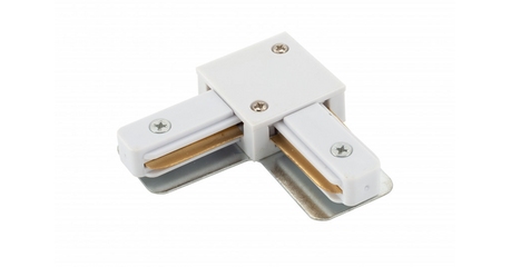 Коннектор L-образный Denkirs DK Track White TR1102-WH