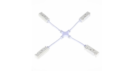 Коннектор питания X-образный для магнитного шинопровода ST Luce Skyline 48 ST006.569.00