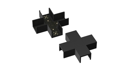 Коннектор питания X-образный Maytoni Elasity TRA160CX-11B