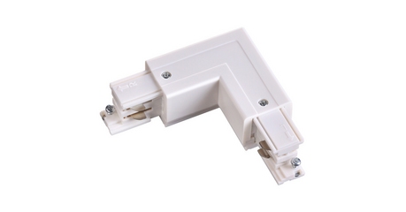 Коннектор угловой Novotech track white 3phase 135062