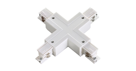 Коннектор X-образный Novotech track white 3phase 135052