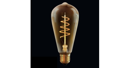 Лампа светодиодная диммируемая Voltega E27 4W 2800К прозрачная VG10-ST64GE27warm4W-FB 7077