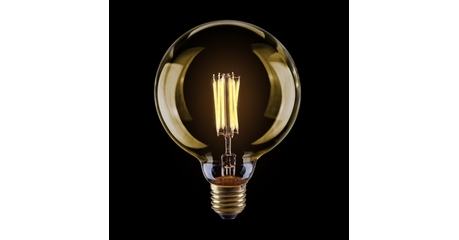 Лампа светодиодная филаментная диммируемая Voltega E27 8W 2800К шар золотой VG10-G125Gwarm8W 6838