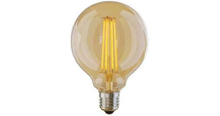Лампа светодиодная Voltega E27 6W 2800K шар золотой VG10-G95GE27warm6W 7084