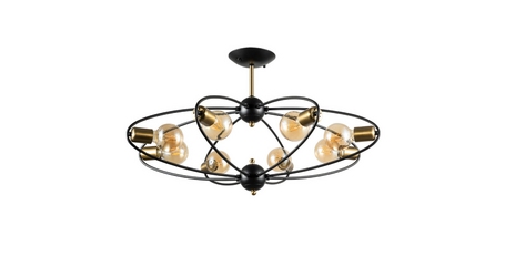 Люстра на штанге ARTE Lamp A1963PL-8BK