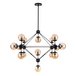 Люстра на штанге Arte Lamp Bolla A1664SP-15BK