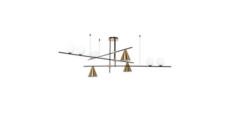 Люстра на штанге Arte Lamp Jacob A7029PL-9BK