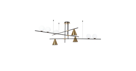 Люстра на штанге Arte Lamp Jacob A7029PL-9BK